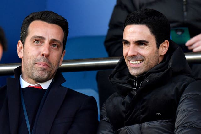 Mikel Arteta will hope Arsenal technical director Edu will be busy in the January transfer window (Anthony Devlin/PA)