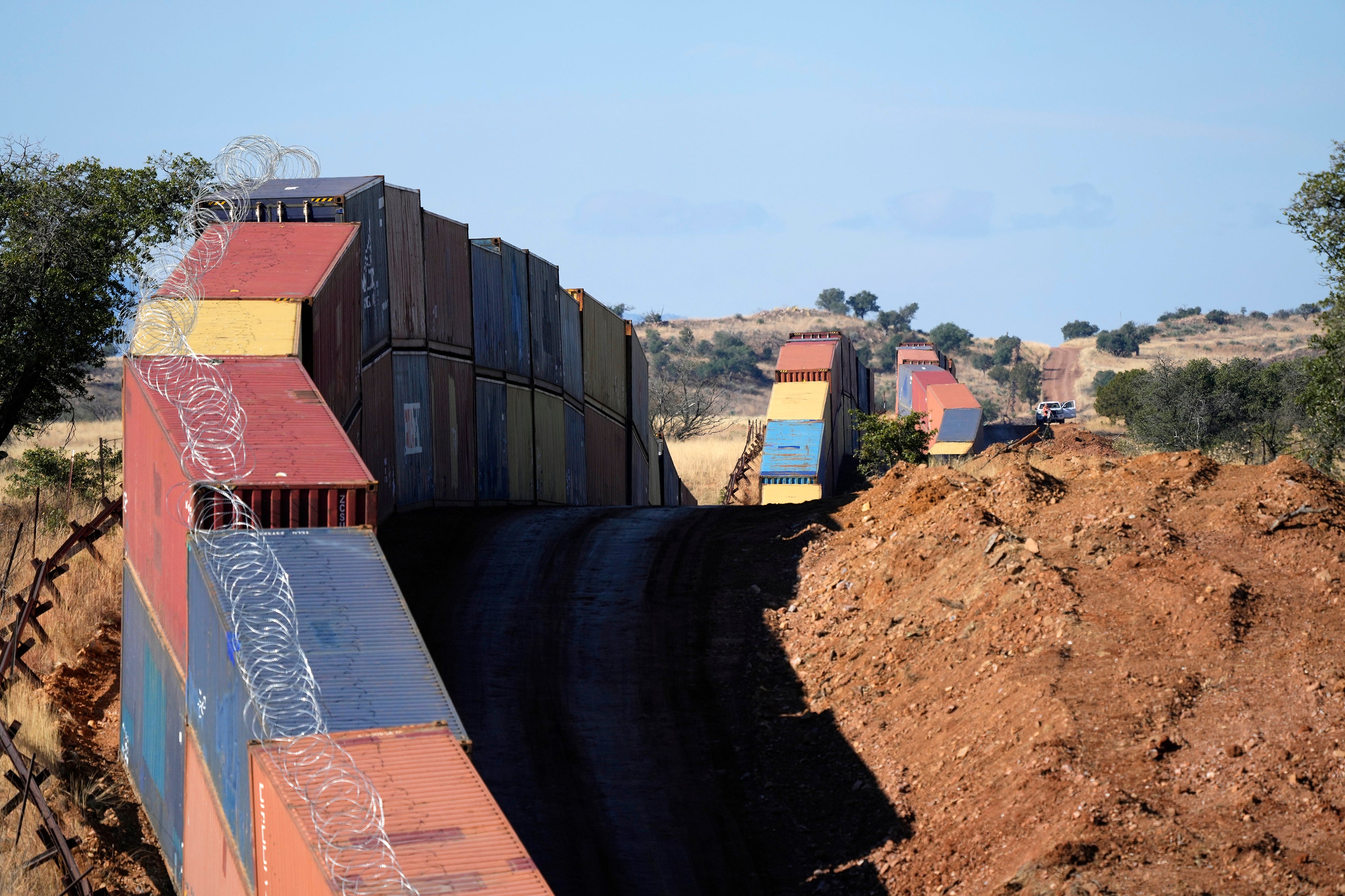 Border Wall Shipping Containers