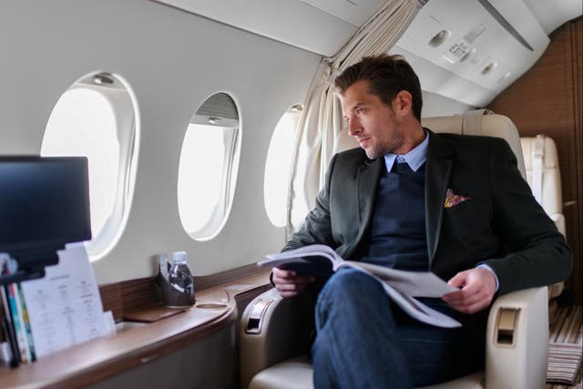 <p>The rich have been heavily criticised for their use of private jets</p>