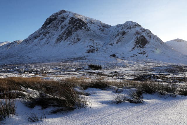 Temperatures were forecast to hover above freezing in northern Scotland (Andrew Milligan/PA)