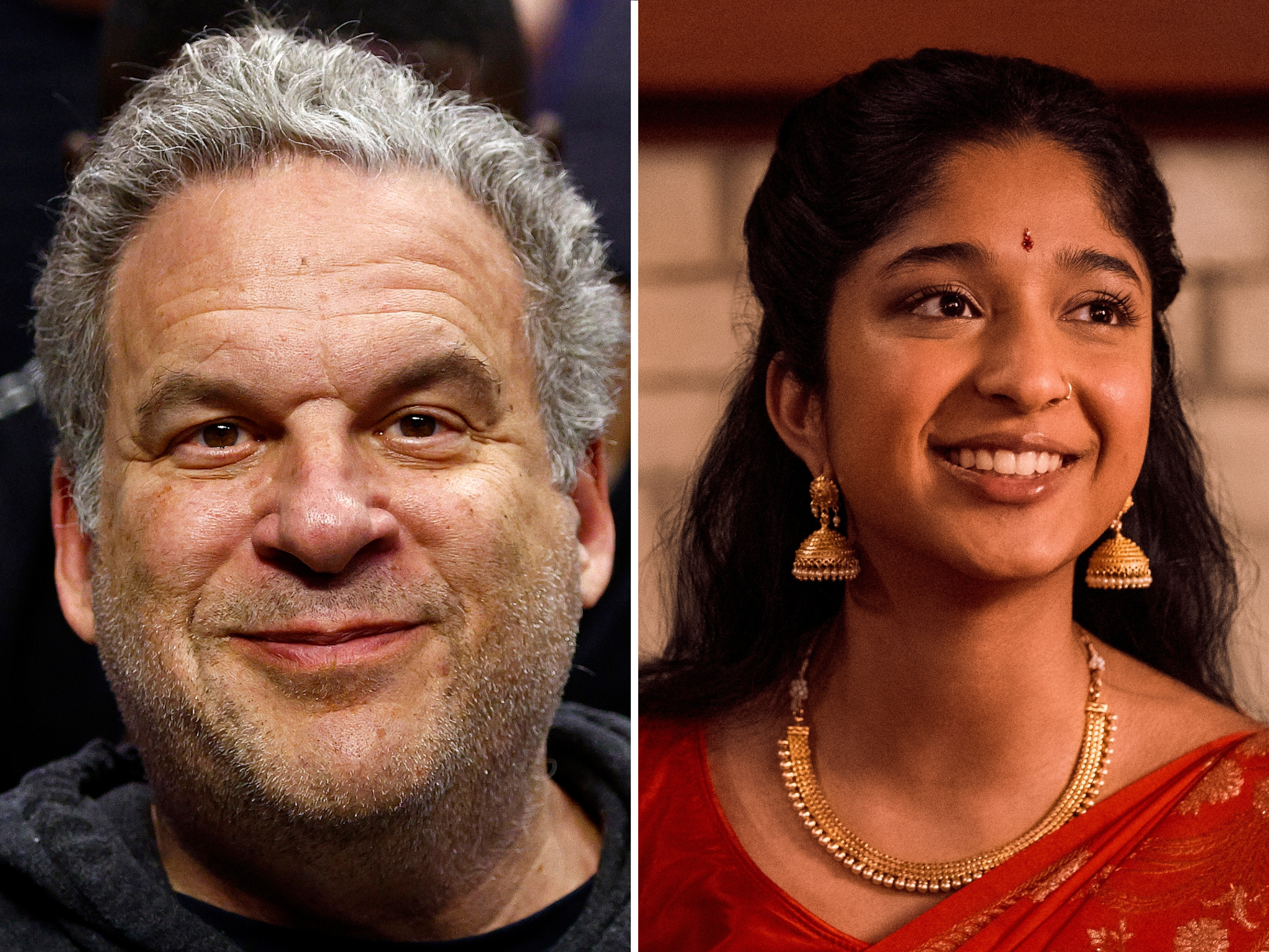 <p>Jeff Garlin and Maitreyi Ramakrishnan</p>