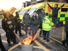 Strike news – live: Ambulance workers confirm more walkouts as NHS faces new pressure