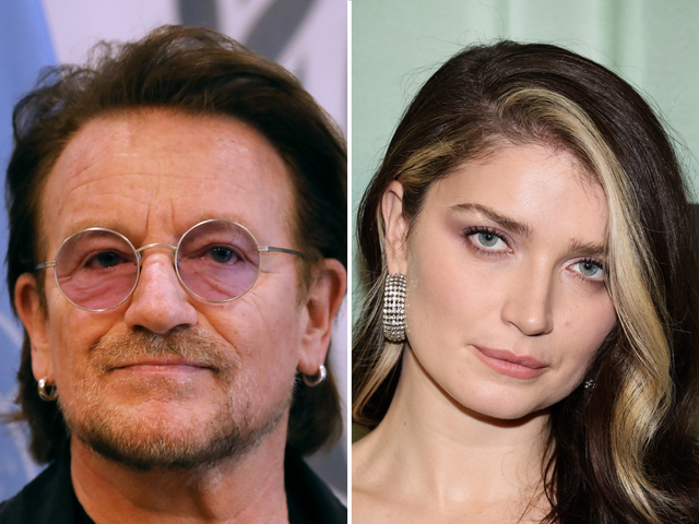 <p>Bono and Eve Hewson</p>