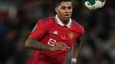Manchester United's Erik Ten Hag says Marcus Rashford is in 'great form'