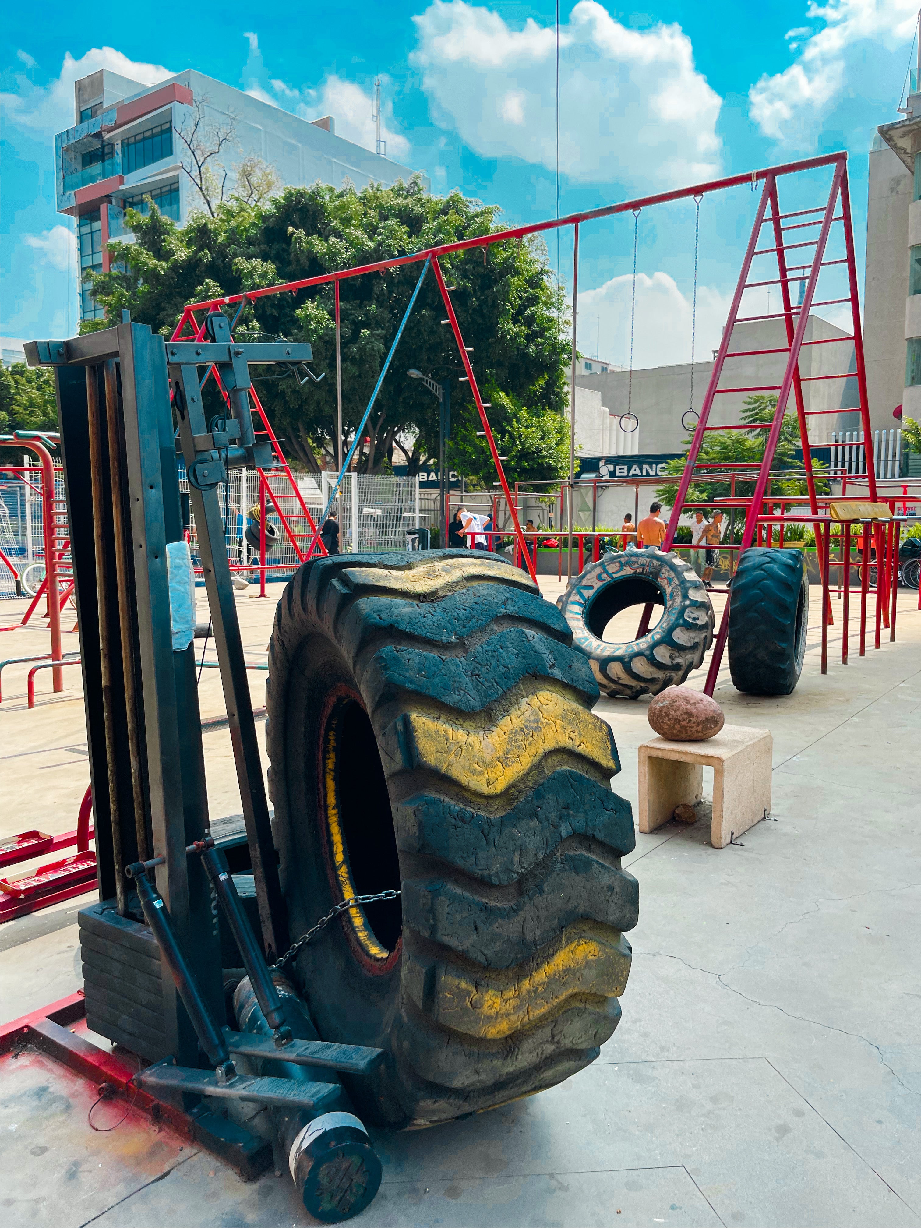 An outdoor gym Calum found in Mexico City