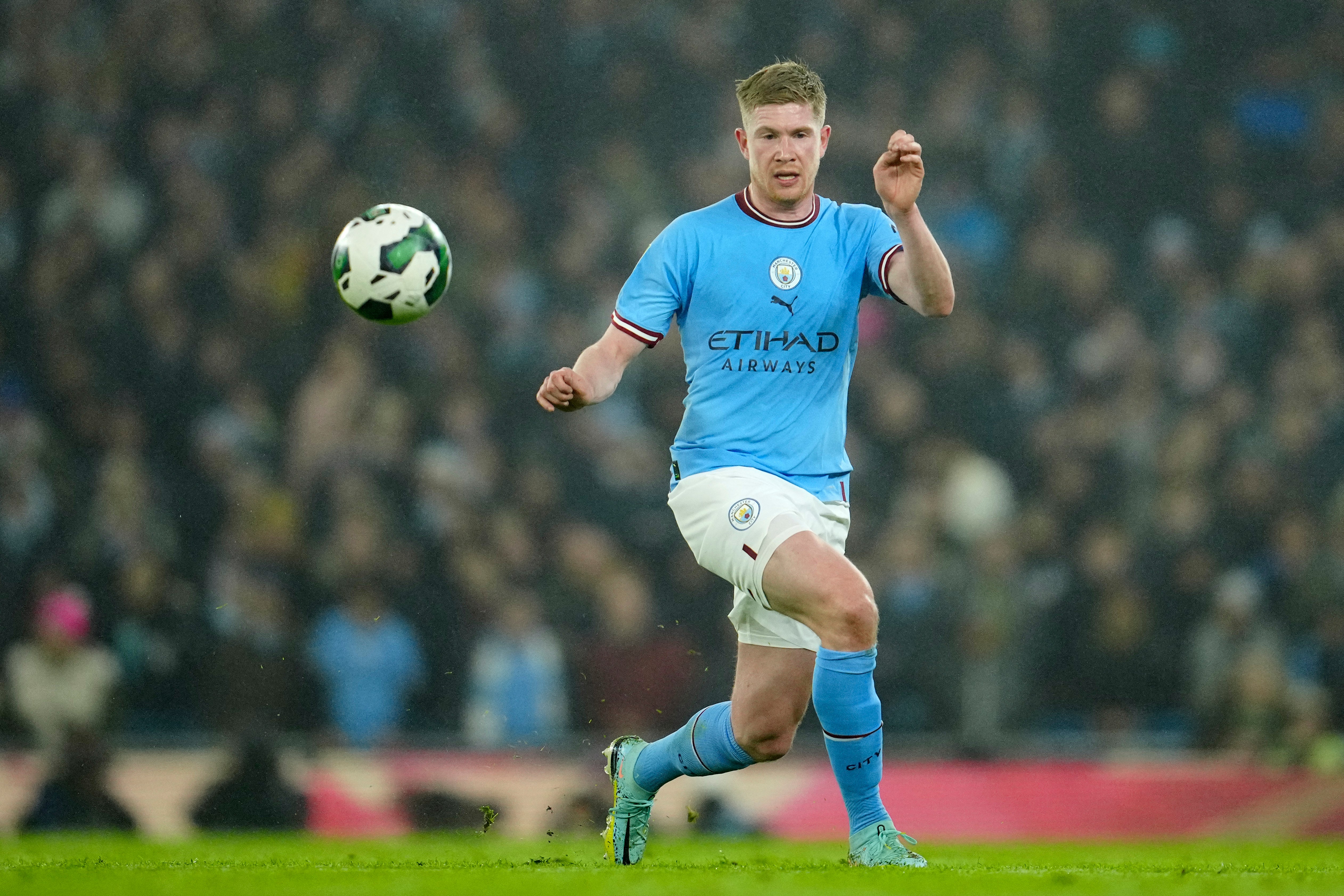 Manchester City's Kevin De Bruyne in action