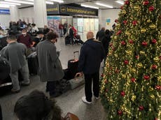 Travel strikes – live: Border Force walkout begins as millions face Christmas getaway chaos