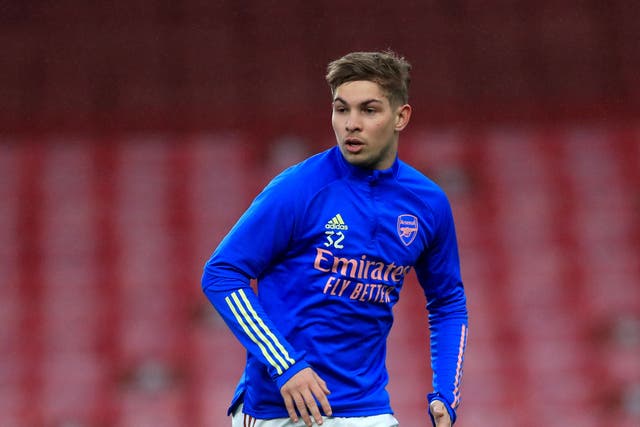 Emile Smith Rowe is closing in on a return for Arsenal (Adam Davy/PA)