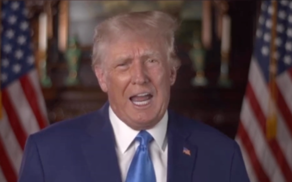 Trump rails against ‘deranged tax return witch hunt’ in three-minute video rant