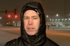 Frustrated sports journalist goes viral after being sent into blizzard to cover weather