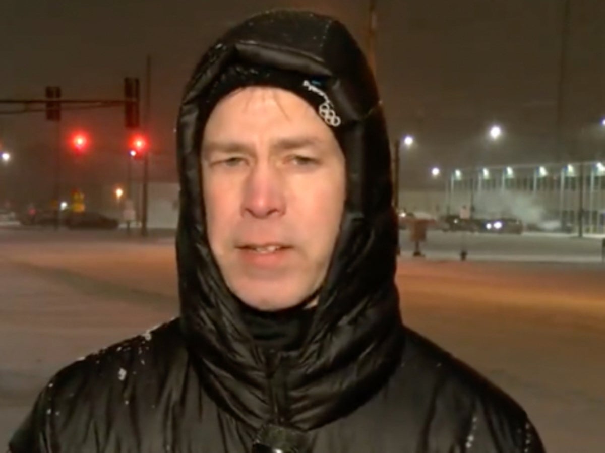 Frustrated sports journalist goes viral after being sent into blizzard to cover weather