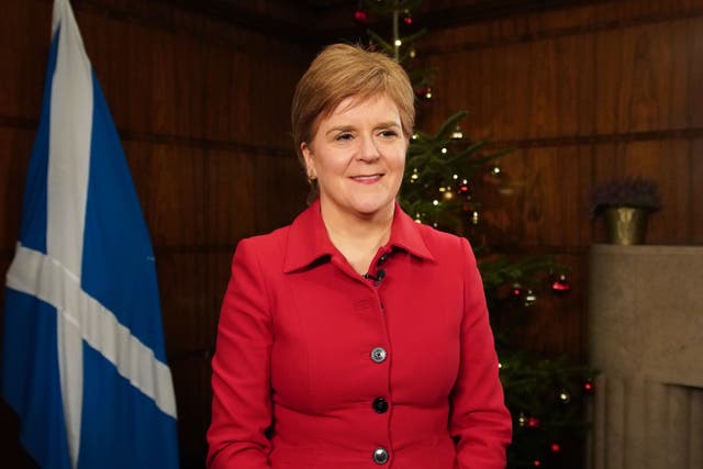 First Minister Nicola Sturgeon has thanked emergency services in her Christmas message (Scottish Government/PA)
