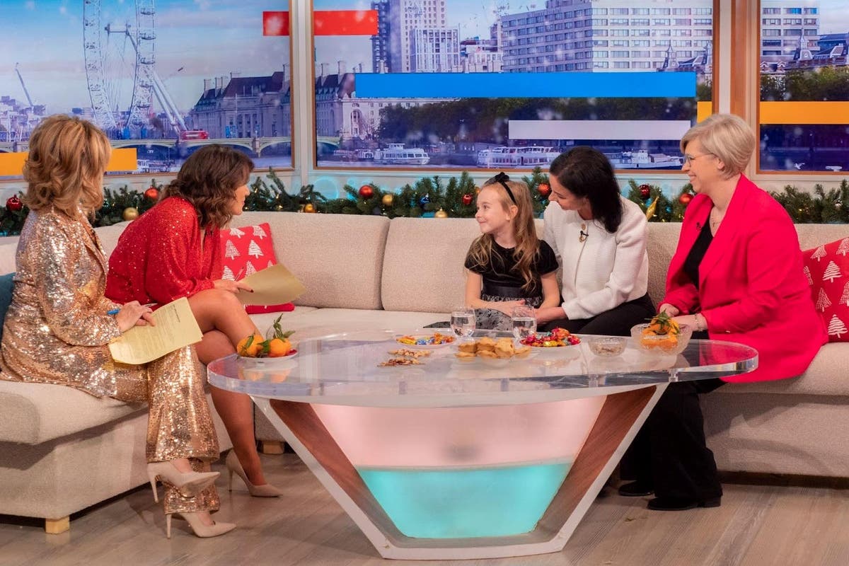 Susanna Reid reunited with singing Ukrainian girl during GMB Christmas special