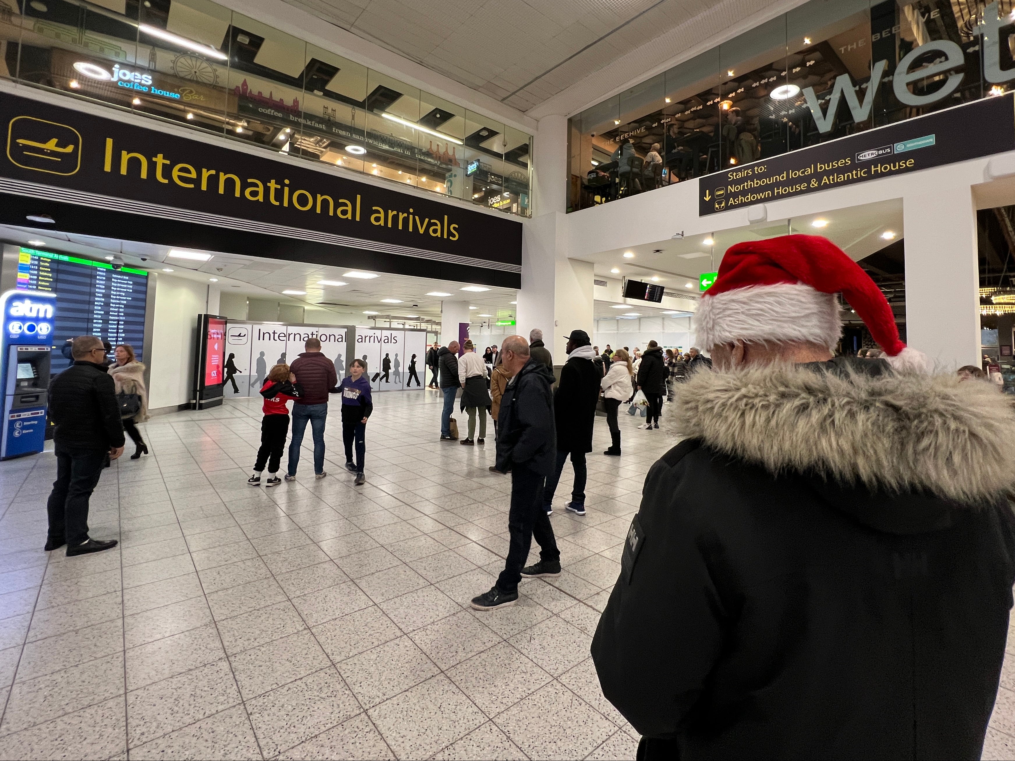 Waiting game: International Arrivals at Gatwick airport