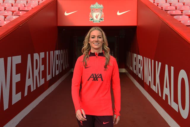 Former Liverpool captain Gemma Bonner will return to the Reds in 2023 (Photo by LFC Foundation/Getty Images)