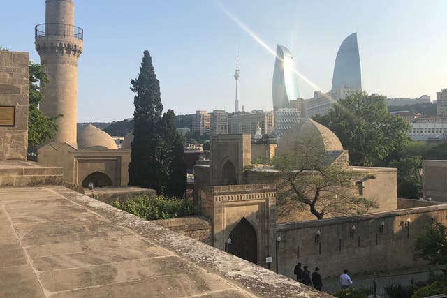<p>Eastern promise: the skyline of Baku, Azerbaijan</p>