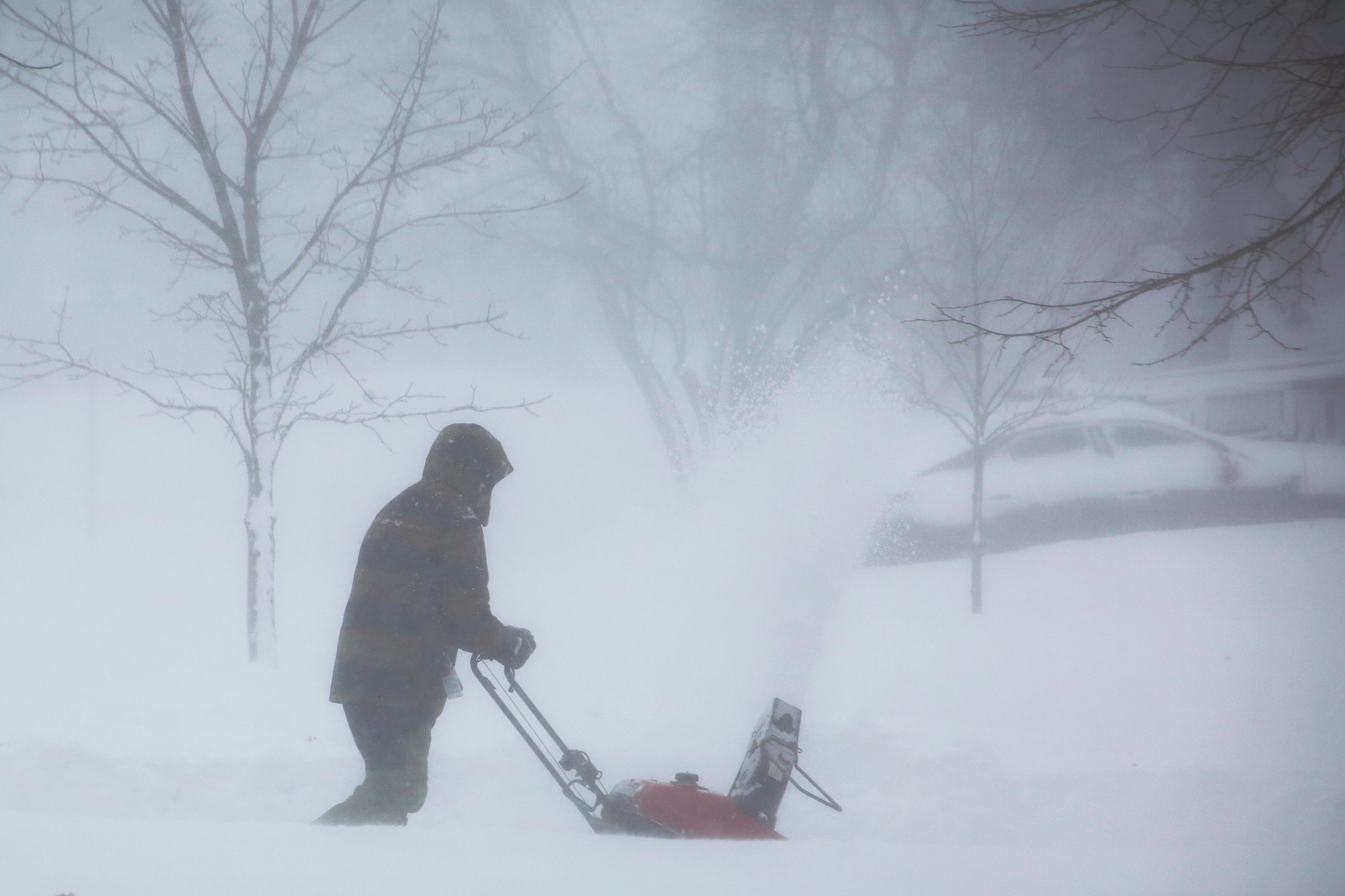 A winter storm rolls through Western New York Saturday, Dec. 24, 2022, in Amherst N.Y.