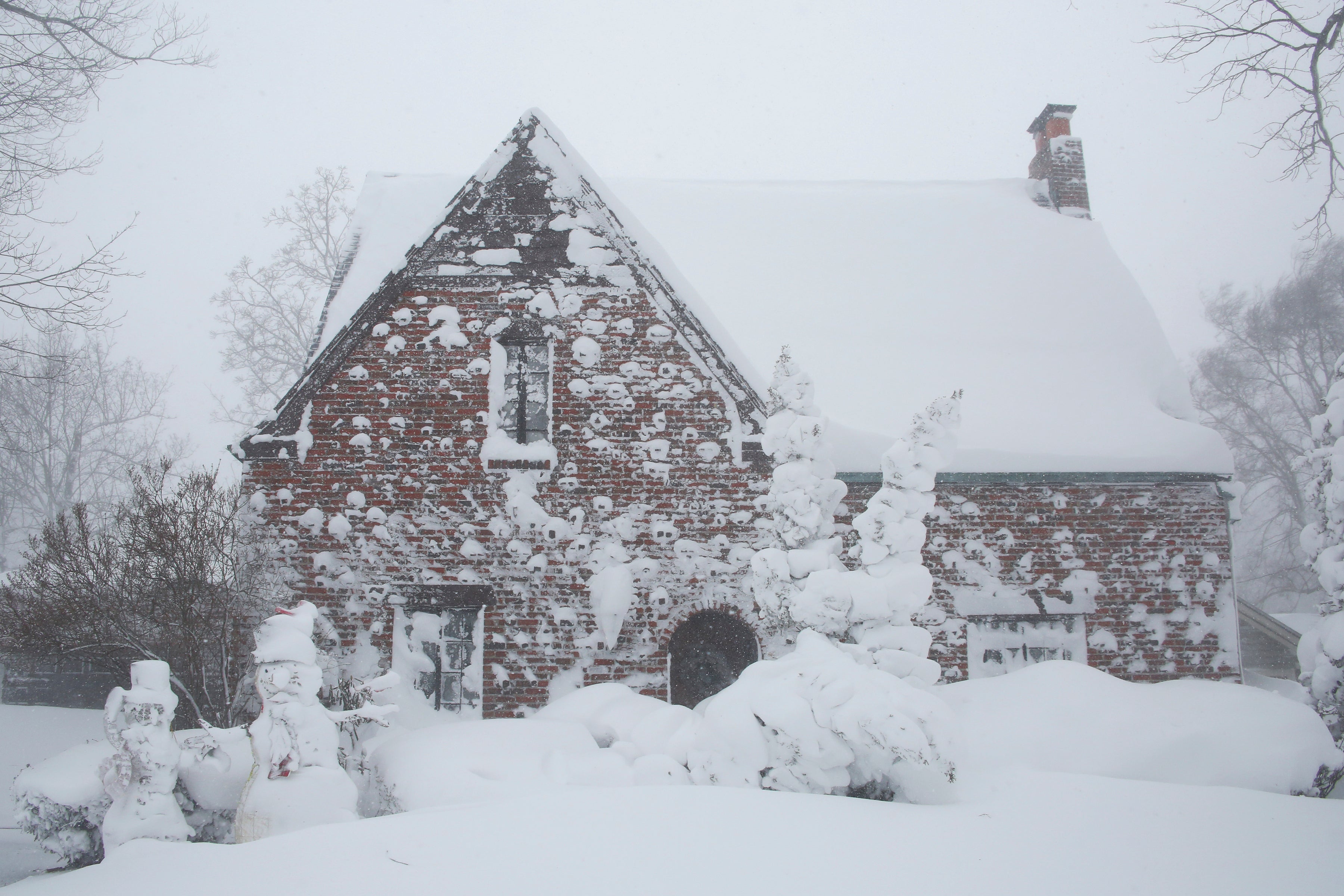 A winter storm rolls through Western New York Saturday, Dec. 24, 2022, in Amherst N.Y.