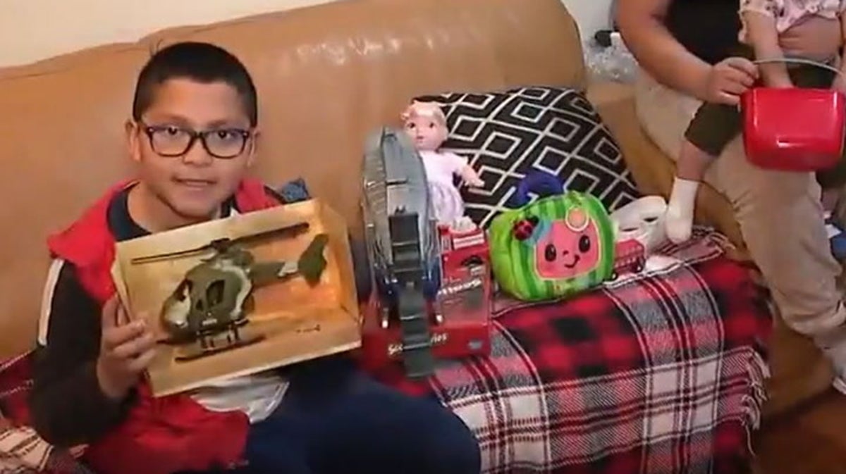 LAPD save family’s Christmas after their toys went up in flames