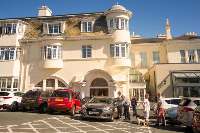 Guests had to be evacuated when a fire broke out in the kitchen of the Headland Hotel in Torquay at around 10pm on Christmas Eve (Peter Lopeman/Alamy/PA)