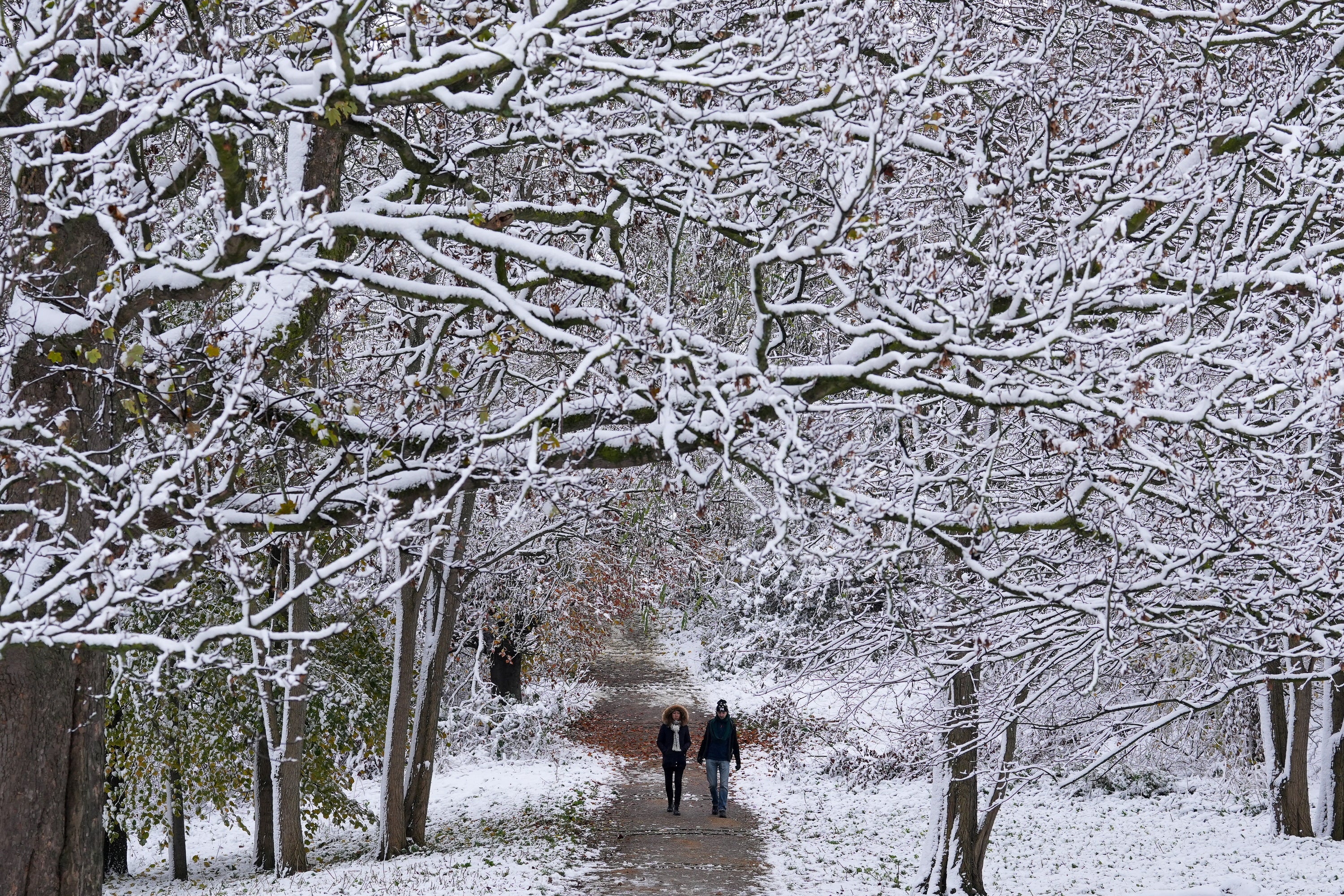 Temperatures dropped to freezing in parts of Scotland on Christmas Day