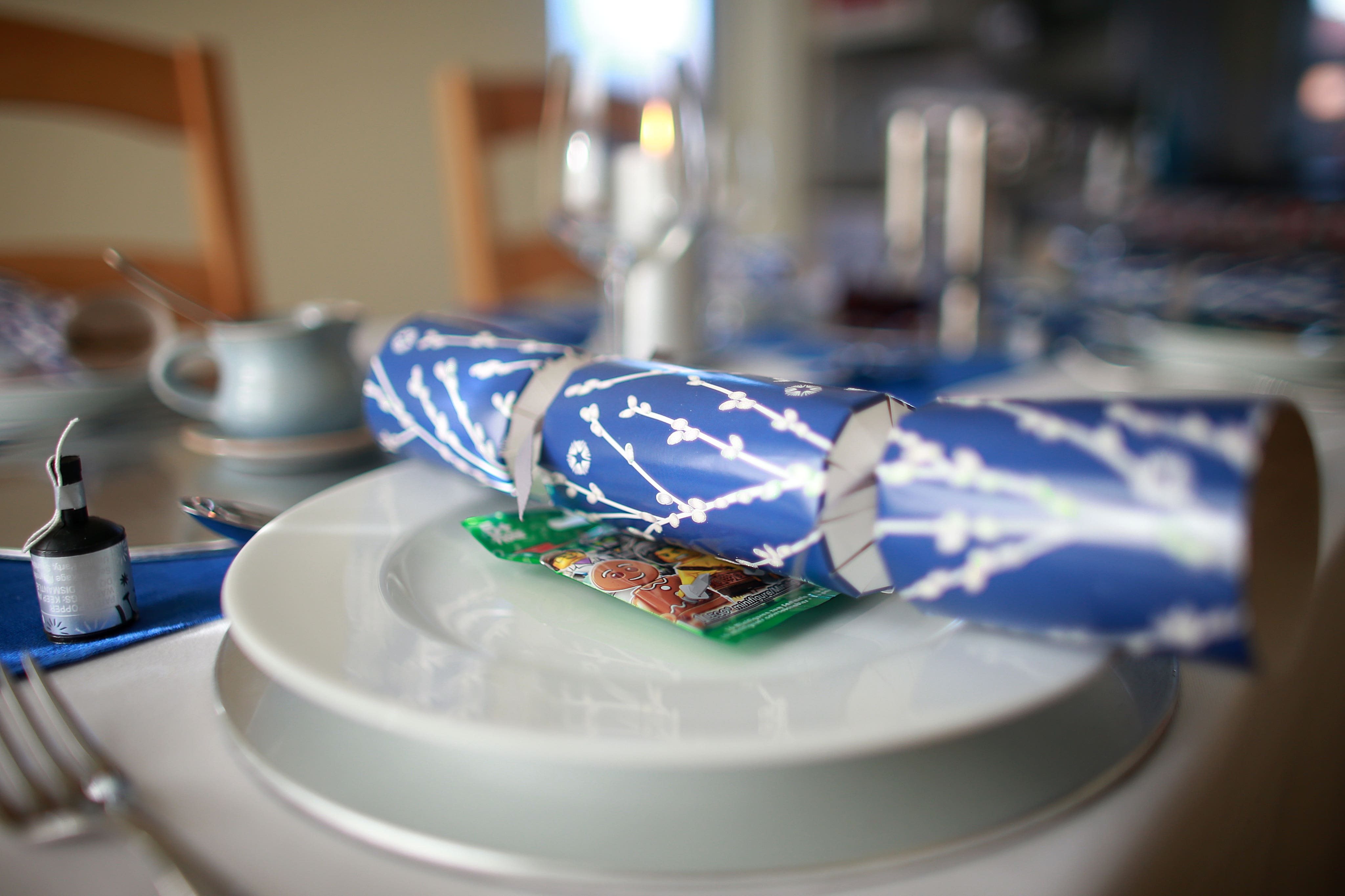 A view of a table setting for a traditional Christmas dinner on Christmas Day (David Davies/PA)