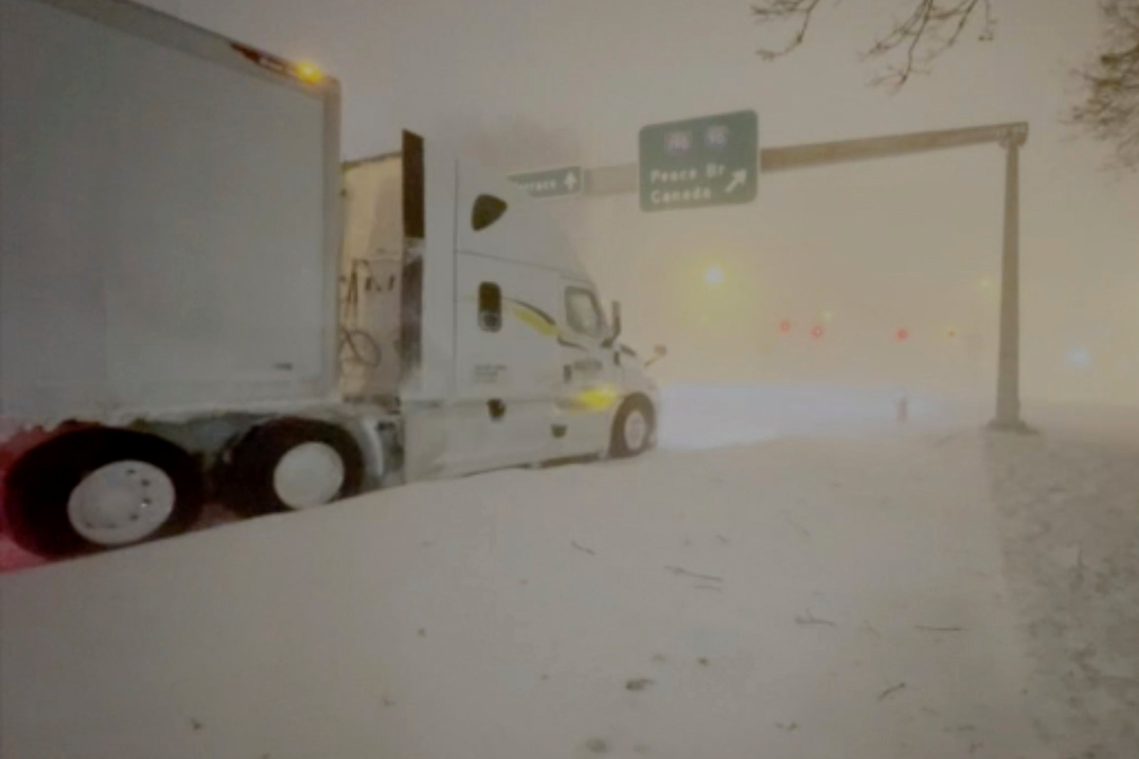 Hurricane-force winds and snow caused whiteout conditions in Buffalo, New York