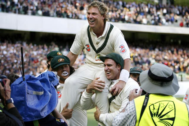 Shane Warne was the first cricketer to 700 Test wickets (Gareth Copley/PA)