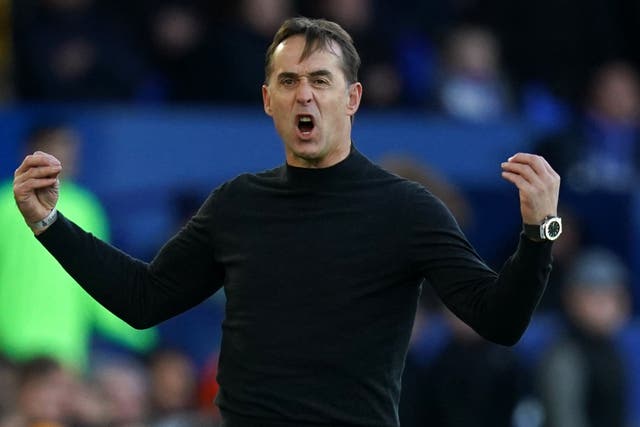 New Wolves manager Julen Lopetegui is not getting carried away by the win at Everton (Martin Rickett/PA)