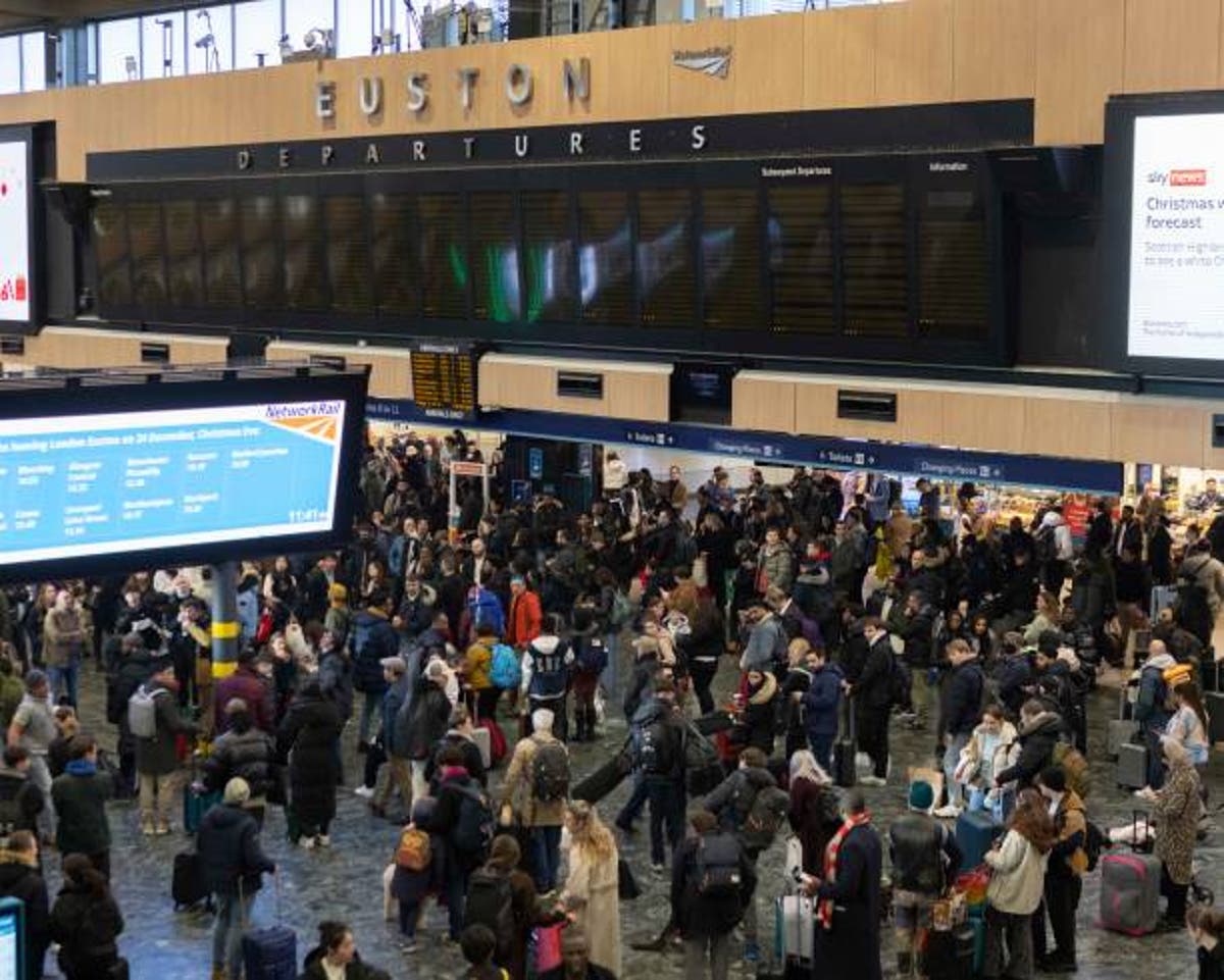 Train strikes – live: Disruption at major stations and on airport shuttles as rail workers return