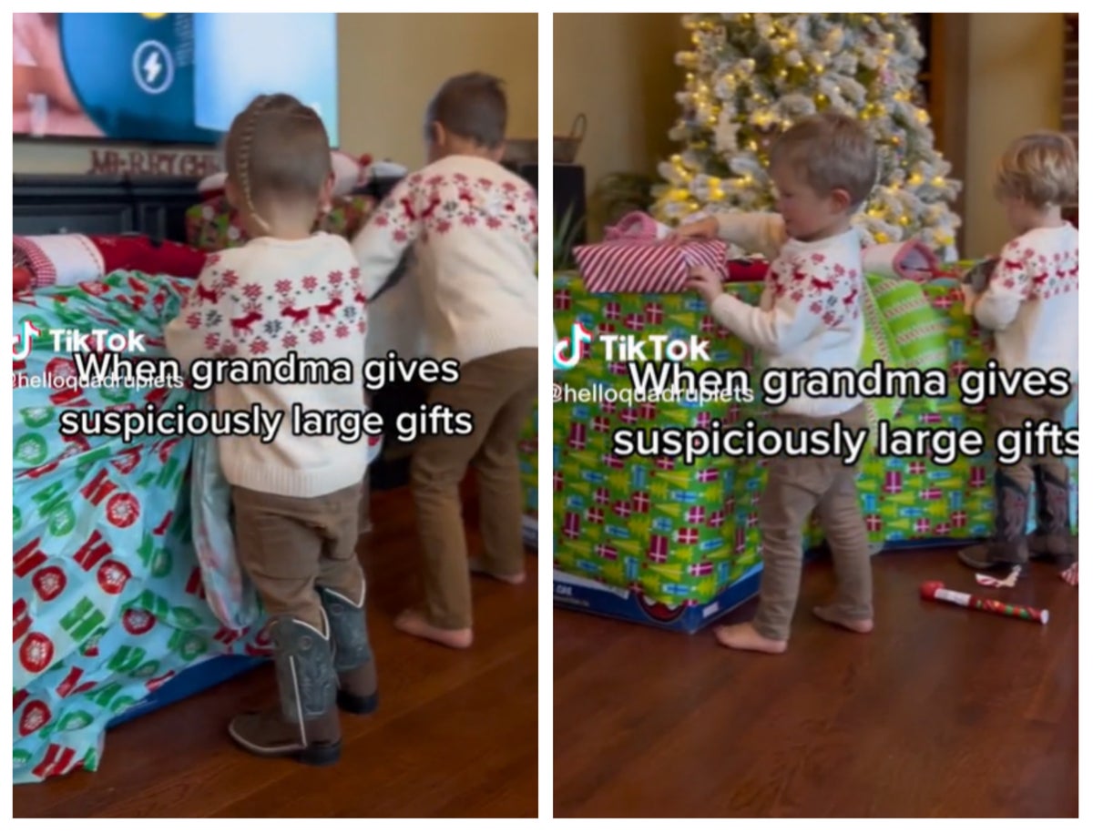 Grandmother praised for ‘genius’ Christmas presents for quadruplets