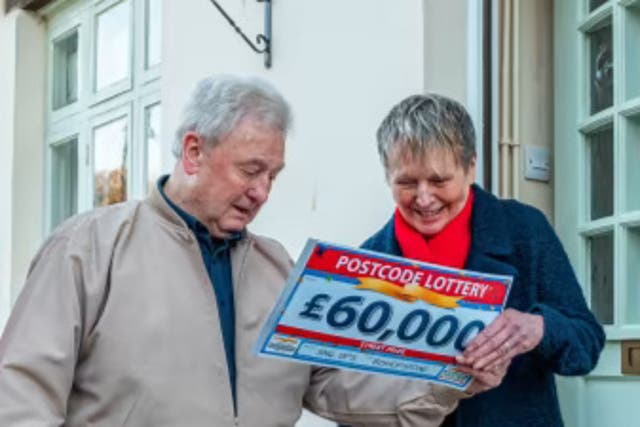 <p>Bill Puffett and his wife Linda have won £60,000</p>