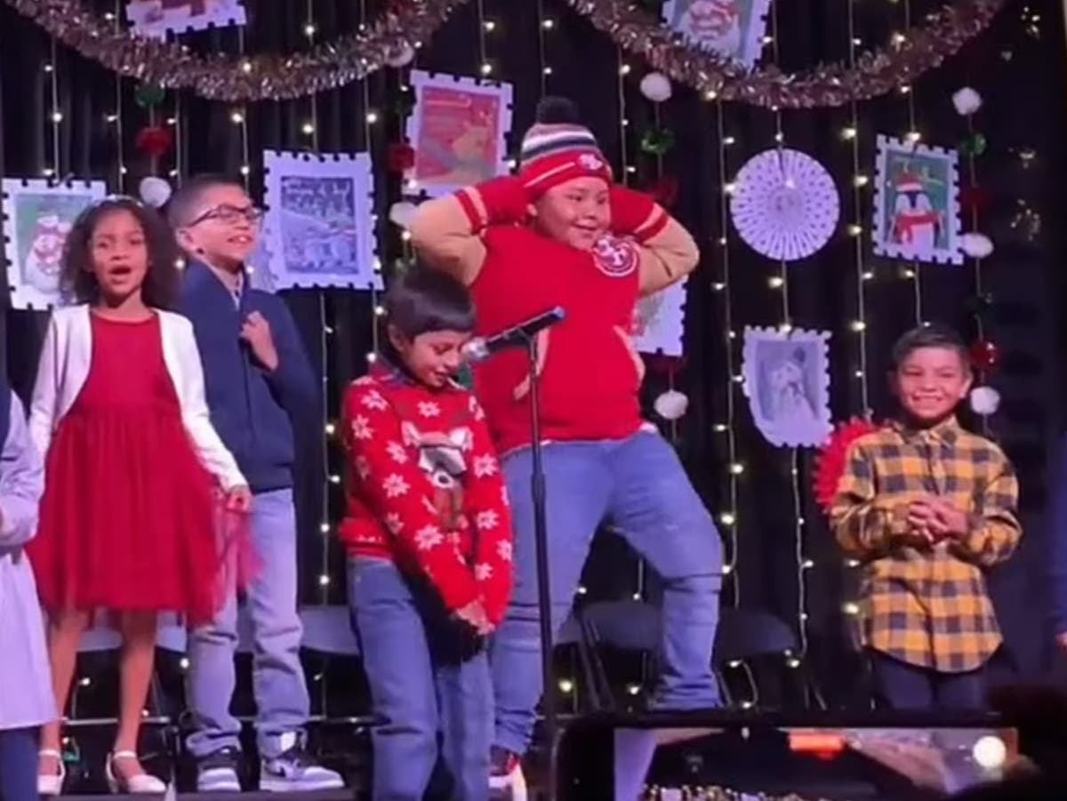 Eightyearold steals the show with his dance moves at elementary