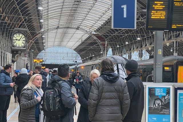 <p>Expect delays: Platform 1 at Paddington station in London, hub for Great Western Railway </p>