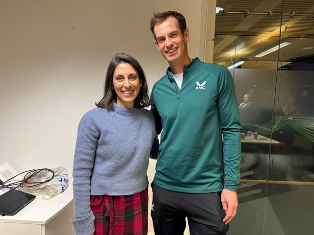 <p>Andy Murray was interviewed by Nazanin Zaghari-Ratcliffe</p>