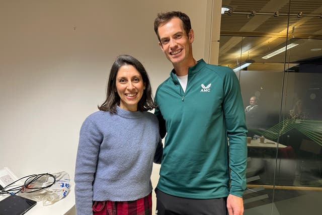 <p>Andy Murray was interviewed by Nazanin Zaghari-Ratcliffe</p>