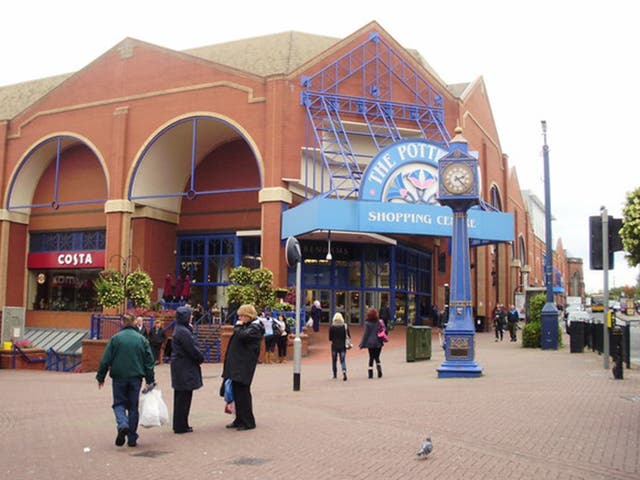 <p>Parts of the busy shopping centre were cordoned off following the attack</p>