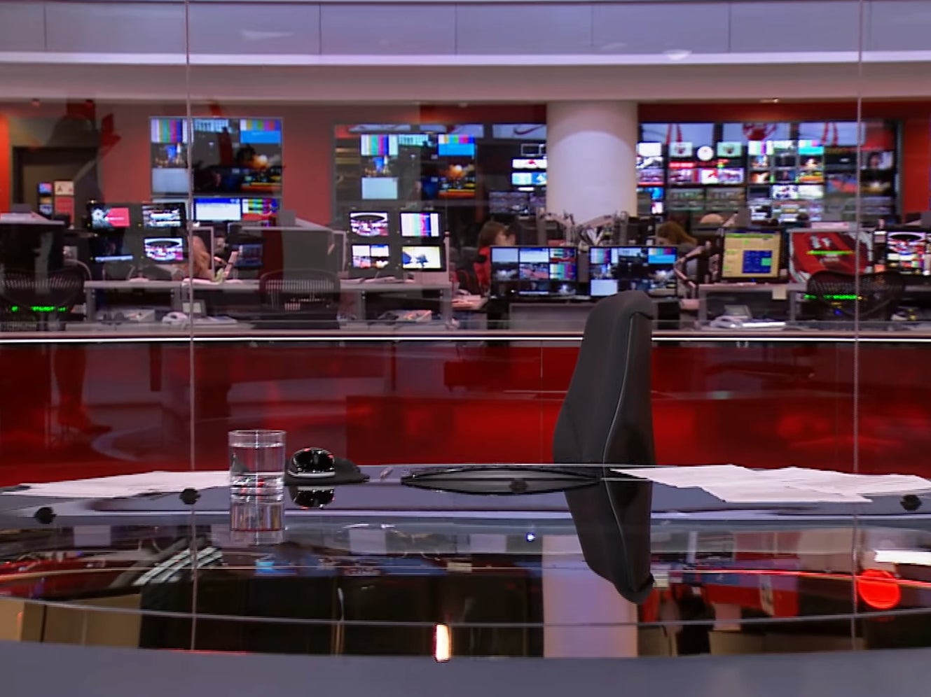 The infamous ‘empty chair’, which introduced a news segment on BBC News in 2014