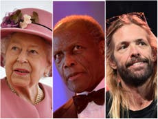 Celebrity deaths of 2022: The Queen, Sidney Poitier, Taylor Hawkins, Pele and more