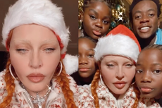 Madonna sparks confusion after posing in lingerie in holiday video with her children: ‘Bizarre’