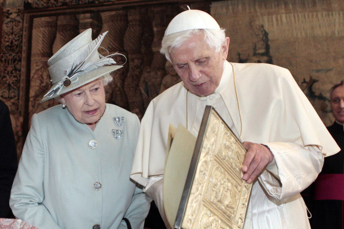 Former pope Benedict shared &lsquo;great affinity&rsquo; with late Queen, says Cardinal