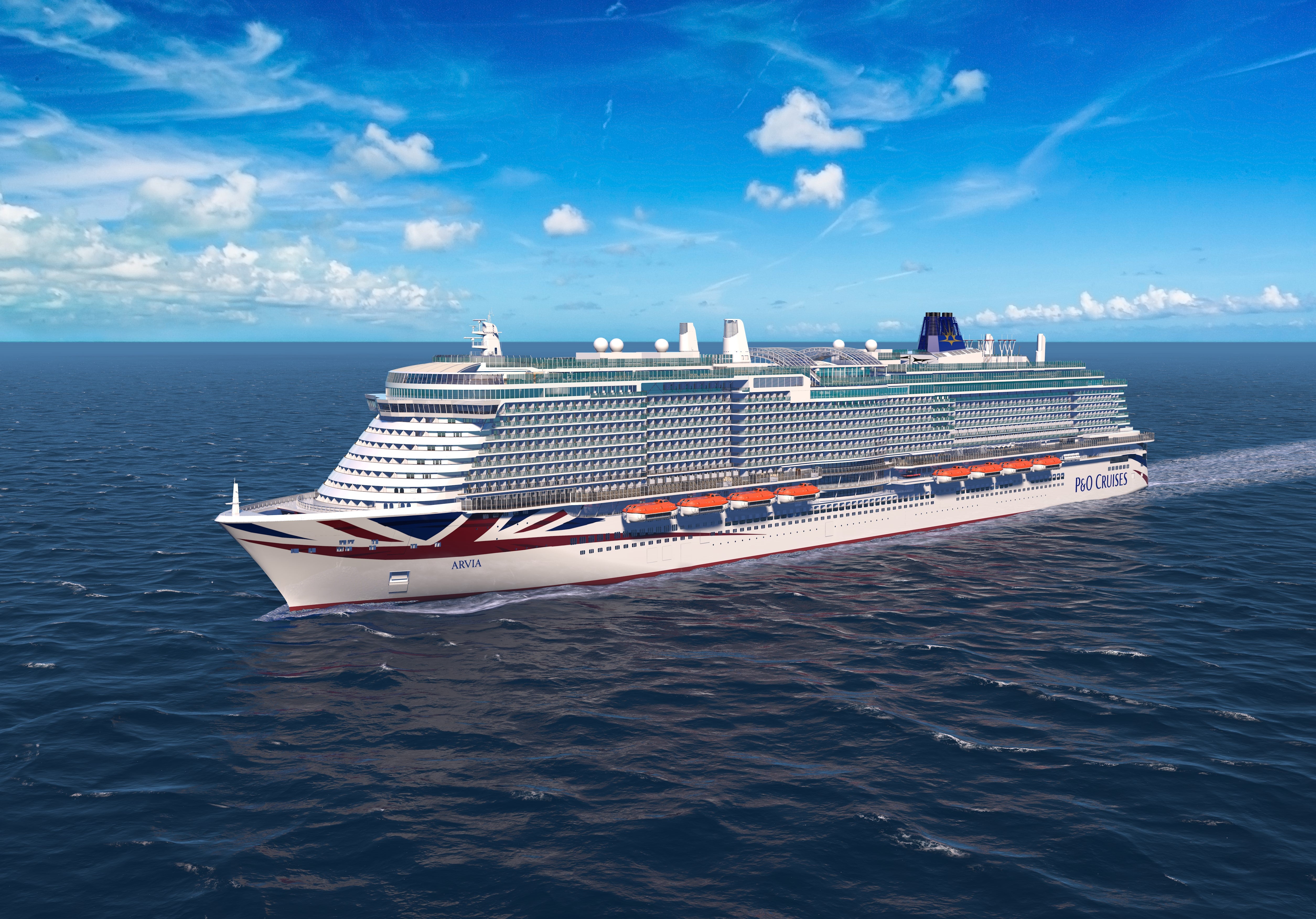 The P&O ship Arvia launched this month