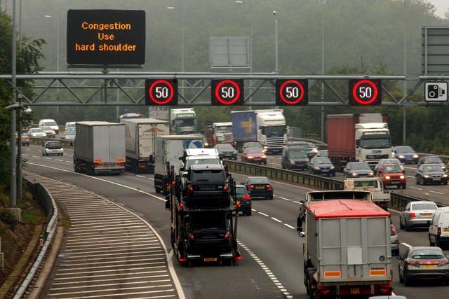 Motorway signs (David Jones/PA)
