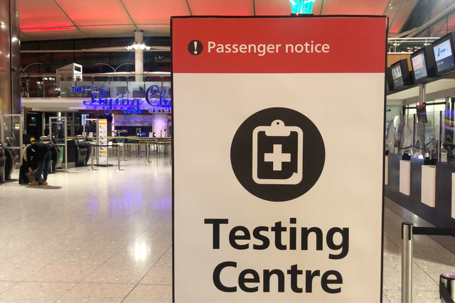 <p>Distant memory: Heathrow Terminal 2 at the height of the coronavirus pandemic </p>