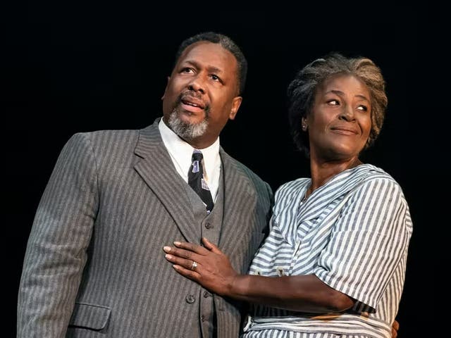 <p>Wendell Pierce and Sharon D Clarke in Death of a Salesman</p>