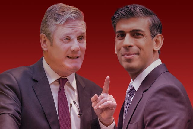 <p>Labour leader Keir Starmer and prime minister Rishi Sunak </p>