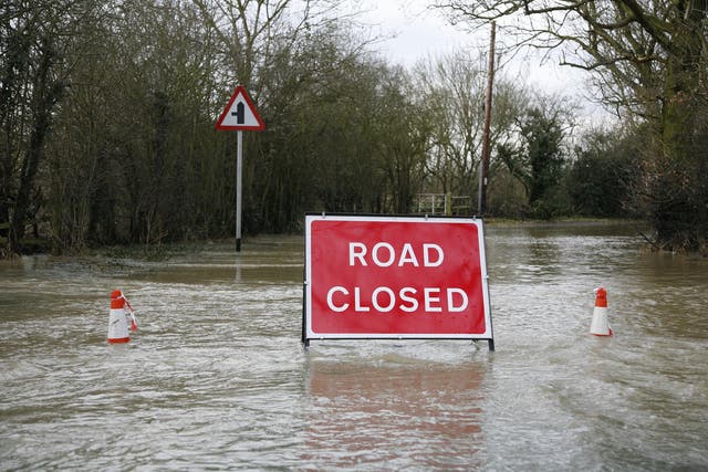 Forecasters are warning of flooding (Nick Ansell/PA)