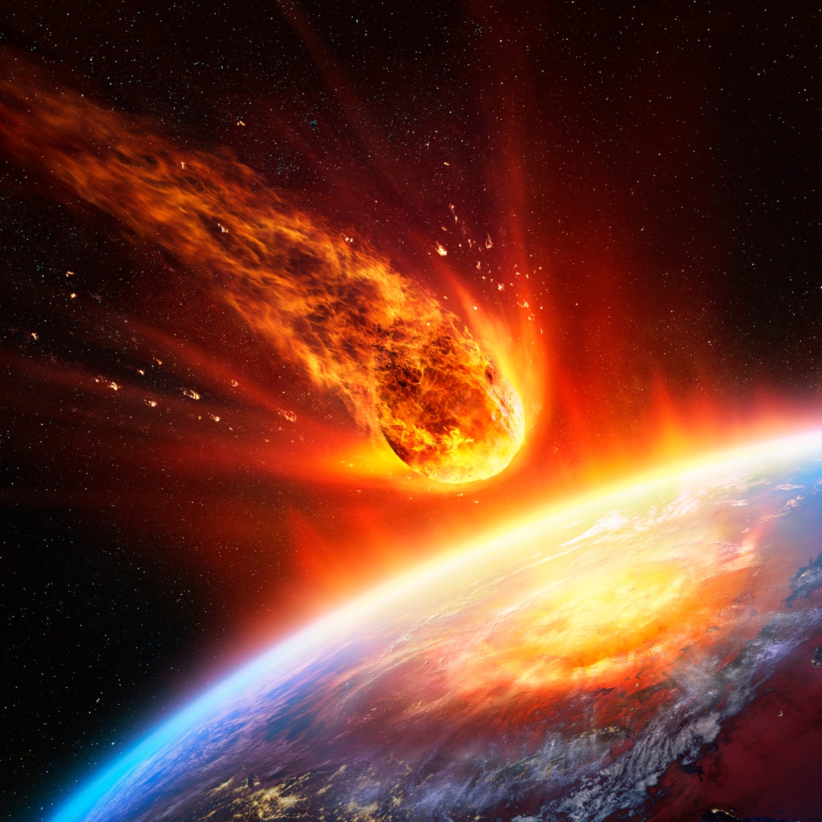 World Exploding On Fire Earth Destroyed By Fire