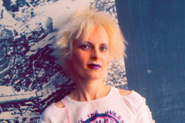 <p>One of fashion’s most iconic talents: Dame Vivienne Westwood in 1977</p>