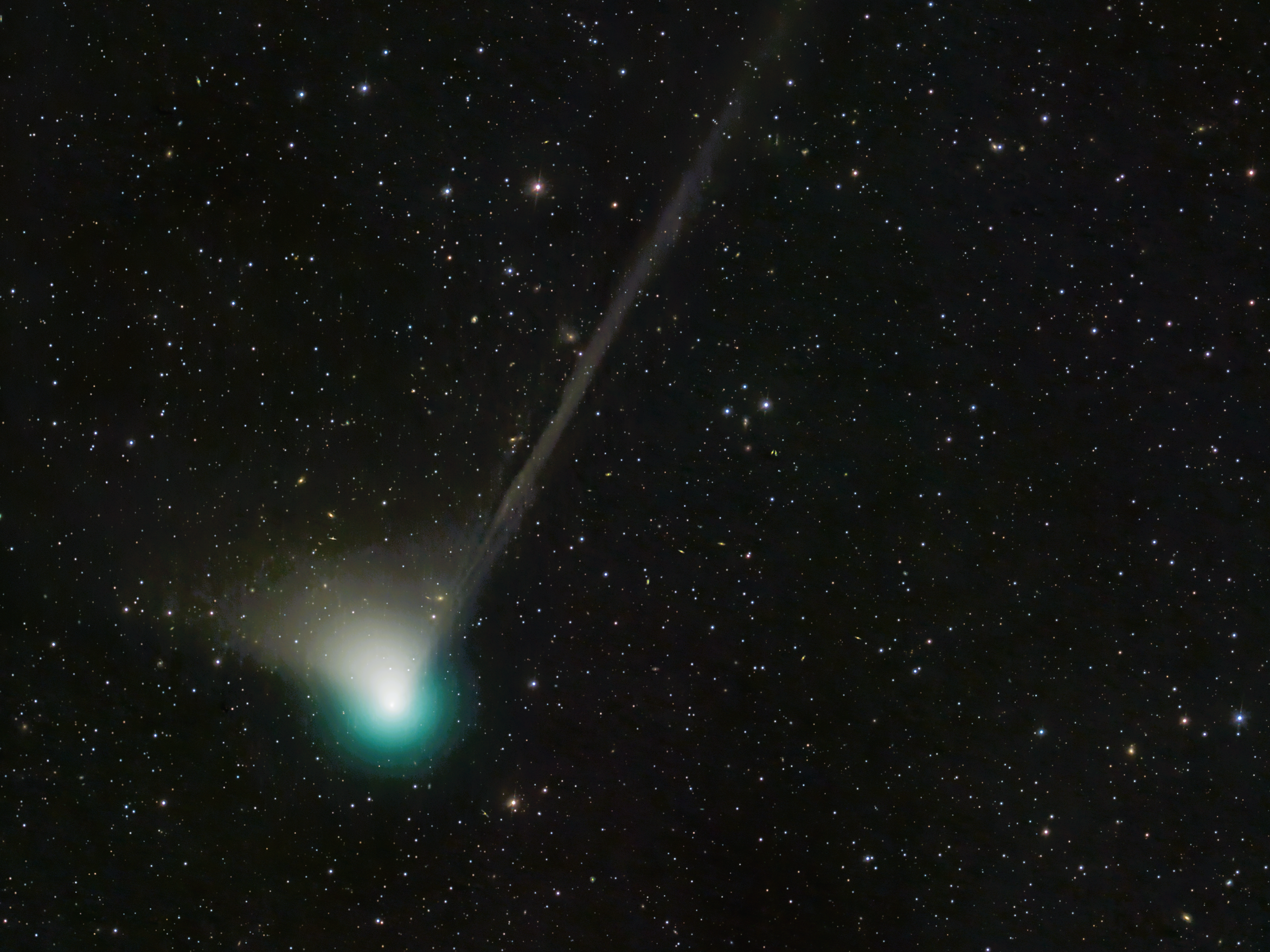 The E3 comet captured by astronomers at Nasa in December last year